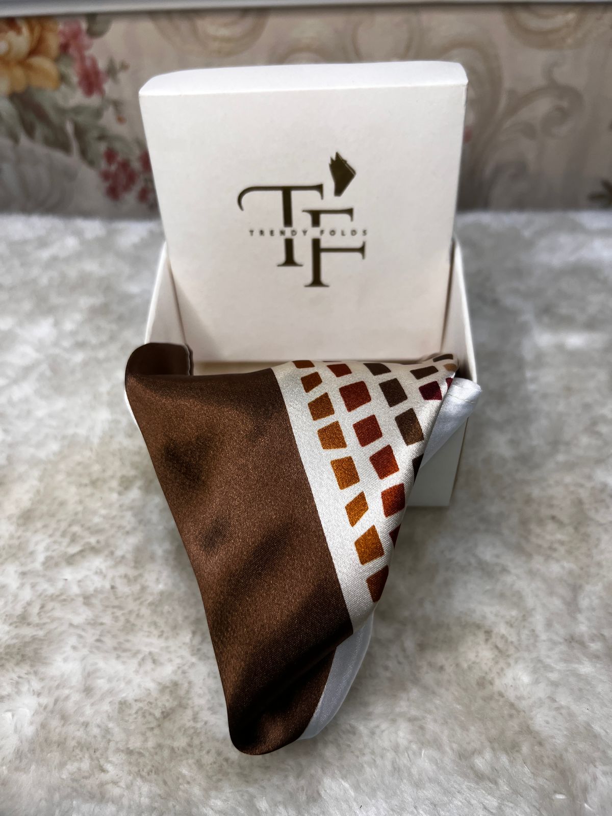 Caramel Silk Pocket Square