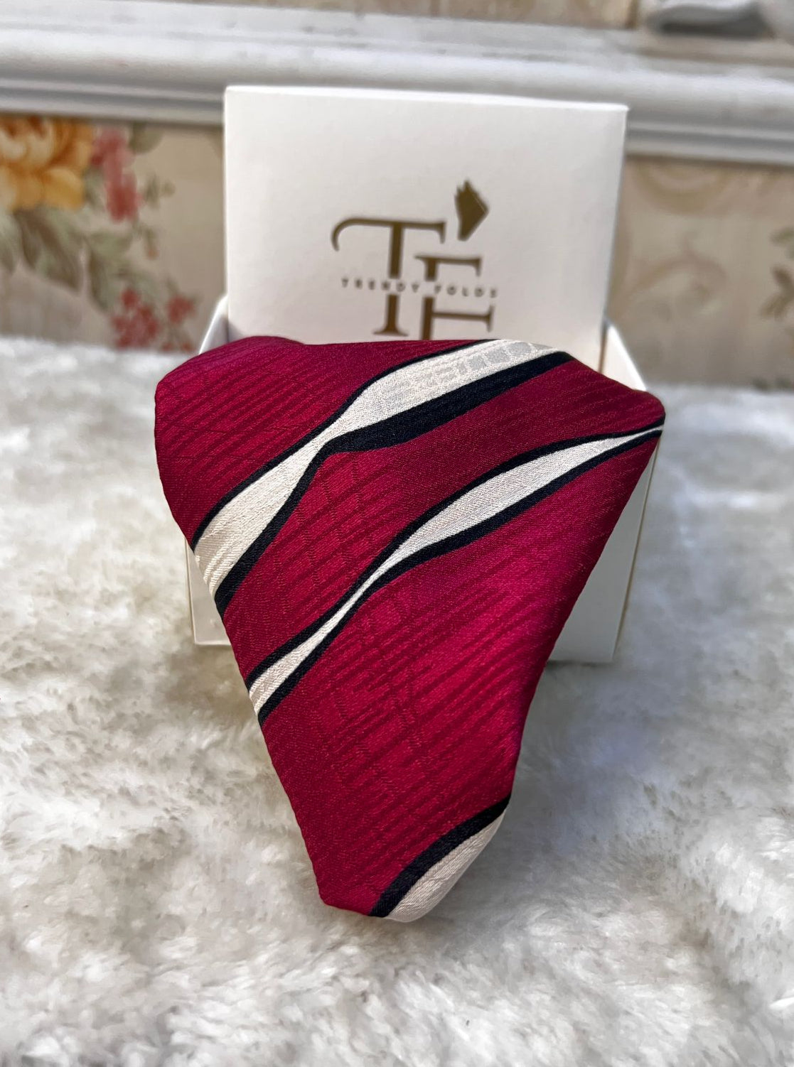 Scarlet Sage Silk Pocket Square