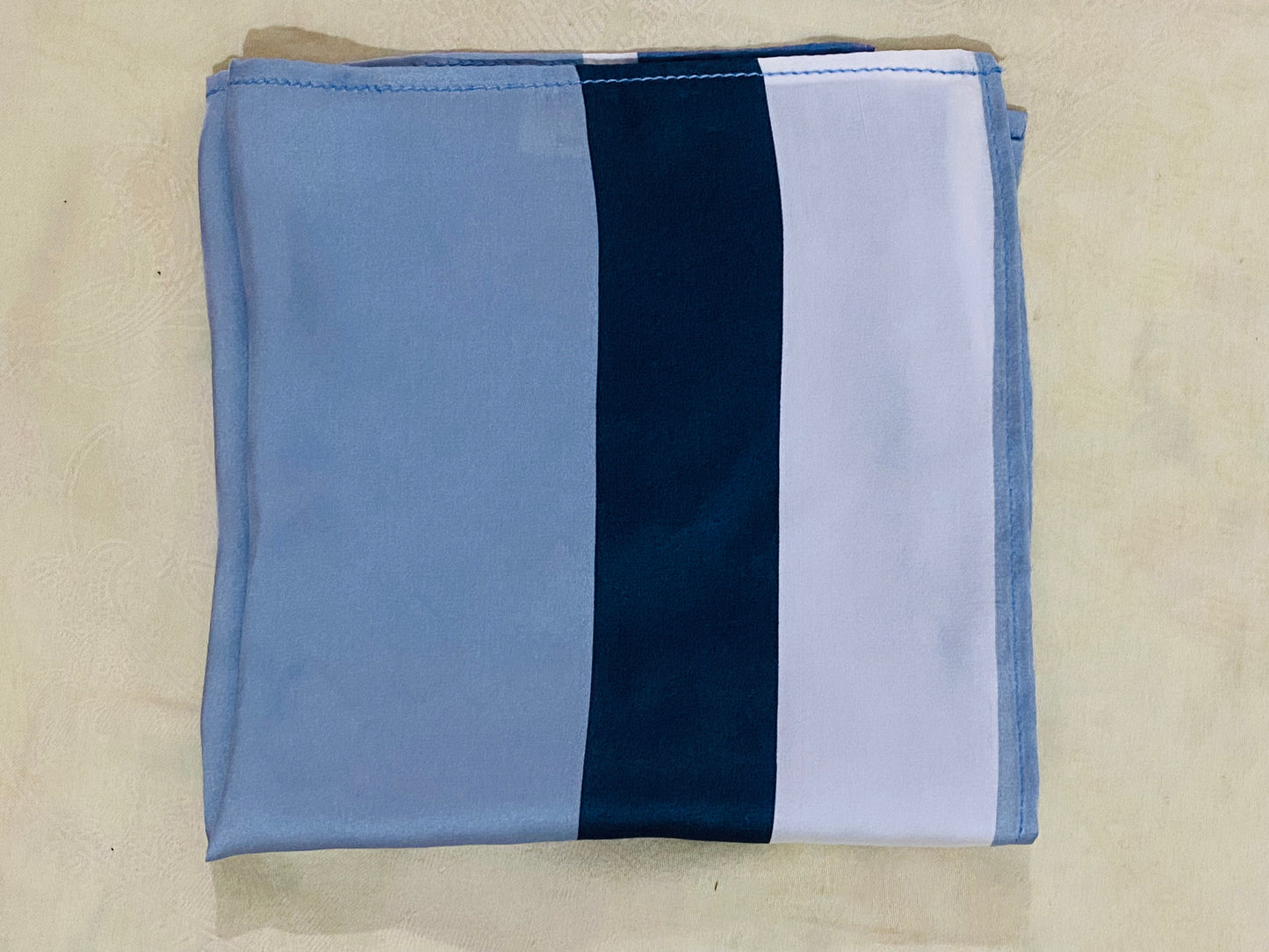 Blue Stripped Pocket Square