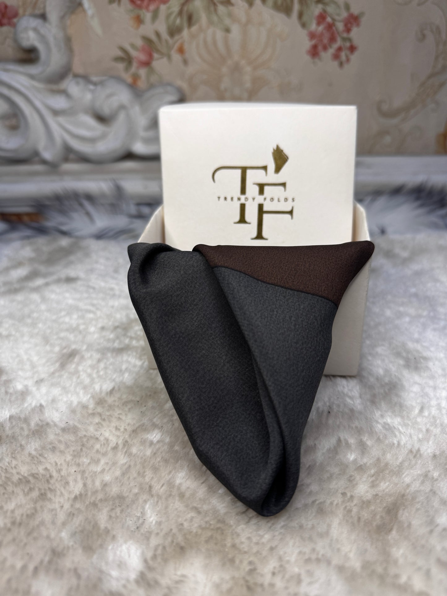 Monochrome Silk Pocket Square