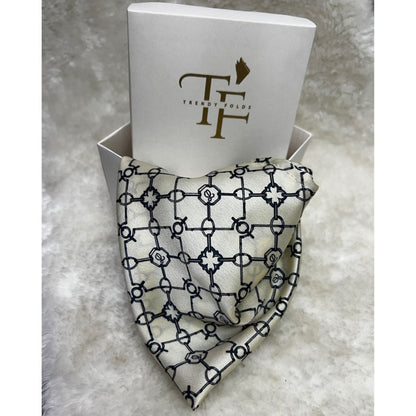 Rhine Stone Silk Pocket Square