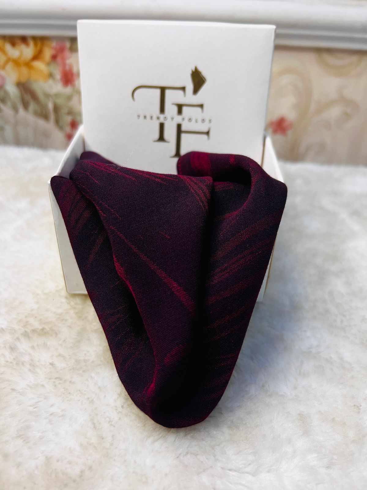 Black Rose Silk Pocket Square