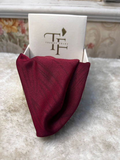 Red Rose Silk Pocket Square